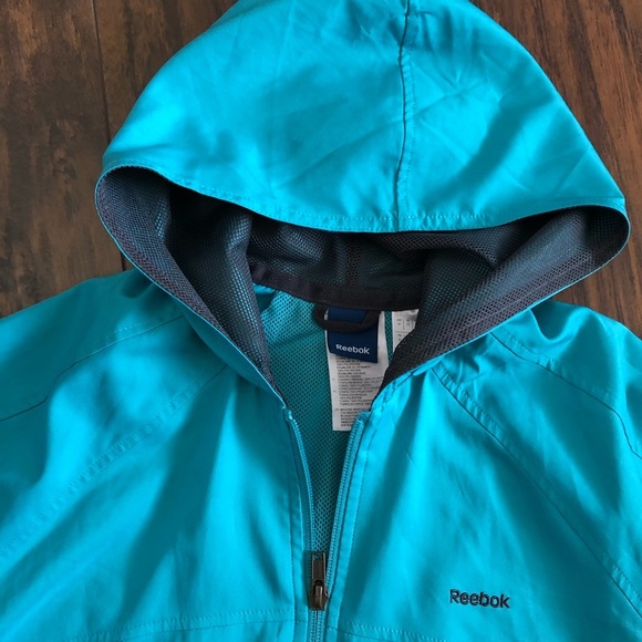 Reebok Turquoise Lightweight Zip Track Jacket Womens - Picture 4 of 9